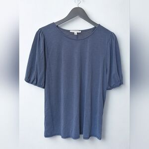 Green Envelope Classic Blue Short Sleeve Top